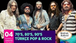 Grup Retrobüs Türkçe Pop-Rock gecesinde 70’s, 80’s, 90’lı senelerin en hit şarkılarını seslendirecek.