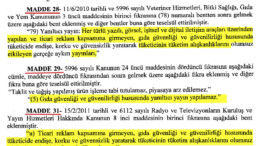 Gıda güvenliğine ilişkin yayınlarda hukuki kısıtlamalar artıyor!..