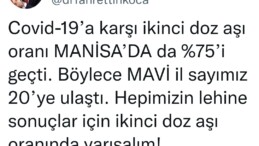 Bakan Koca’dan Manisa’yı sevindirecek paylaşım