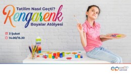 RENGARENK BOYALAR ATÖLYESİ EGE PERLA’DA ÇOCUKLARI BEKLİYOR