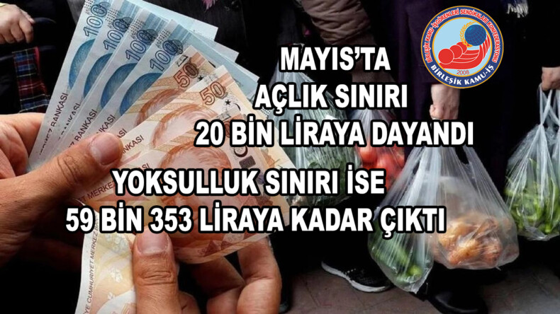 AÇLIK SINIRI 20 BİN LİRAYA DAYANDI!