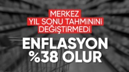 TCMB’nin 2024 yıl sonu enflasyon tahmini: Yüzde 38