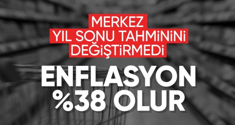 TCMB’nin 2024 yıl sonu enflasyon tahmini: Yüzde 38