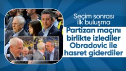 Ali Koç ile Aziz Yıldırım, Fenerbahçe-Partizan maçını beraber izledi